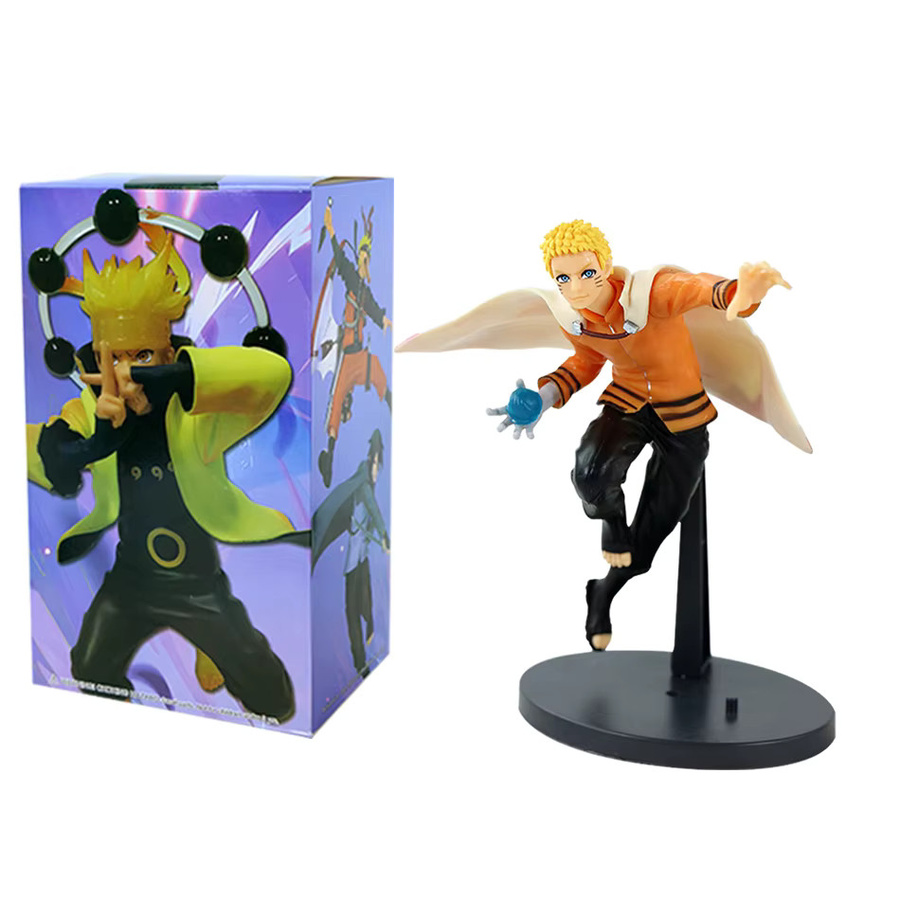 Bandai Naruto Uzumaki Naruto Kakashi Uchiha Sasuke Actionfigur, 19cm, PVC - Bild 2