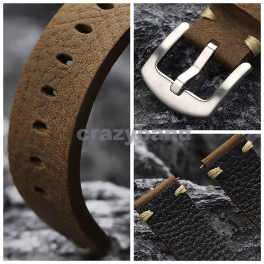 crazyband Armband, Leder, braun, Vintage, Herren und Damen - Bild 3
