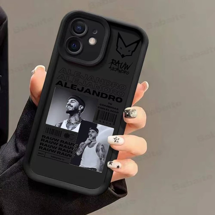 Epc Music R-Rauw Alejandro Handyhülle für iPhone 11 bis 17 Pro Max Plus, schwarz, weiche und stoßfeste Abdeckung - Bild 5