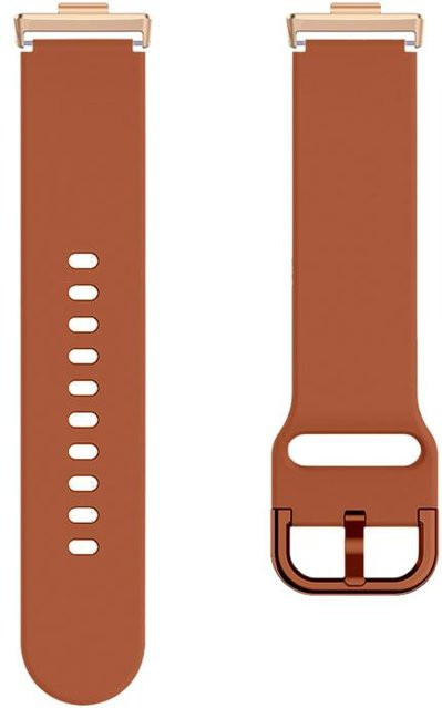 MY-CASE Uhrenarmband für Huawei Watch Fit 3, Silikon, braun, Unisex - Bild 1