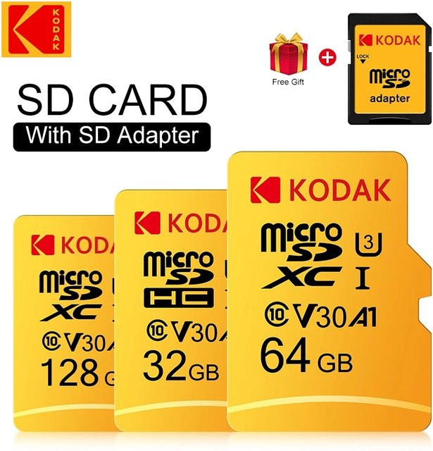 Kodak MicroSDXC Class10 Speicherkarte U3 in Gelb - Bild 1