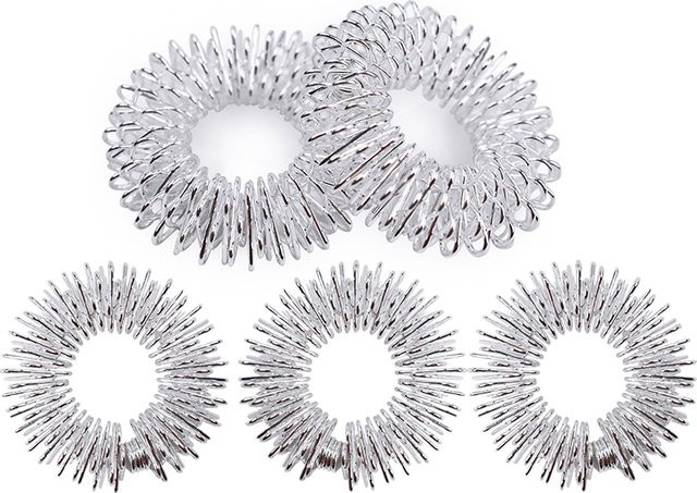 SANPKON Finger-Akupunkturpunkt-Massageringe aus Edelstahl, Unisex - Bild 1