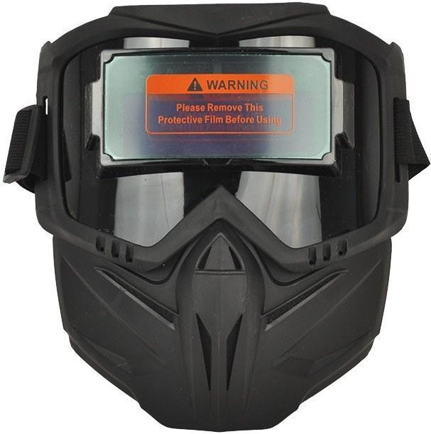 Selbsttönende Schweißmaske True Color mit schneller Abdunkelung und schlagfester elektrischer Maske in Schwarz - Bild 1