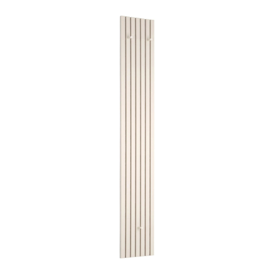 Mömax Garderobenpaneel Grace in Sand, modernes Wandpaneel aus MDF mit Filz, B/H/T: 25 x 160 x 7 cm - Bild 3