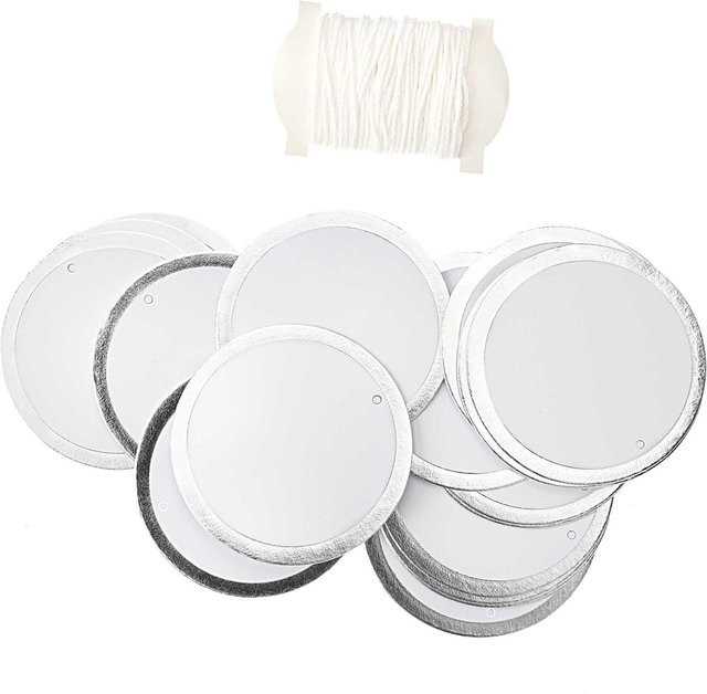 Rico Design Paper Poetry Papieranhänger Kreis in Silber, 24 Stück, Durchmesser: 6 cm - Bild 1