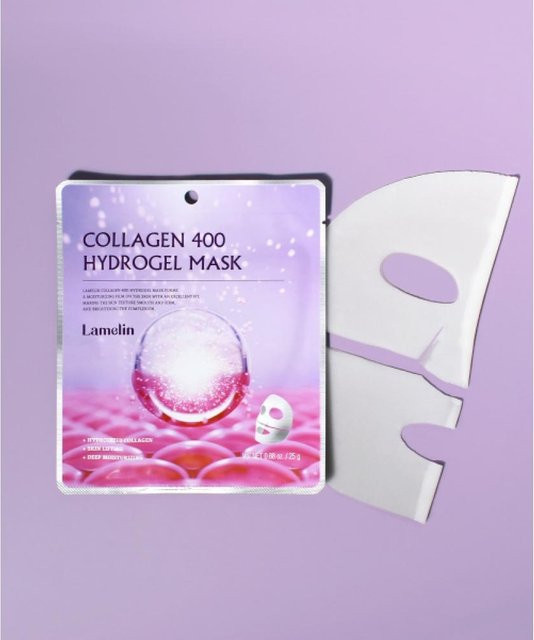 Lamelin Kollagen Hydrogel Masken, 10 Blatt, 25g, Unisex - Bild 1