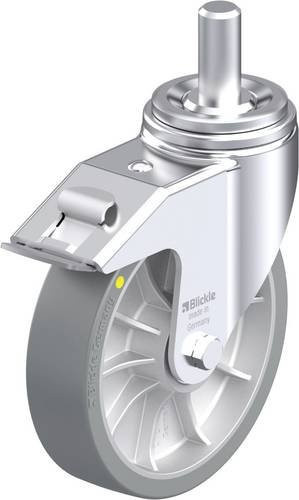 Blickle Stahlblech-Lenkrolle LHZ-ALTH 202K-FI-AS in Silber, Rad-Durchmesser: 20 cm, Tragfähigkeit: 900 kg - Bild 1
