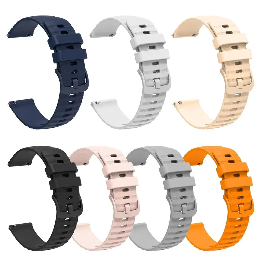 Silikon Armband für Huawei GT 5 Pro 46mm, GT 5, GT 4, GT 3 und GT 2 Pro 42/46mm, Sport Armband Unisex, Farbe: Grün, Breite: 18mm, 20mm oder 22mm - Bild 1