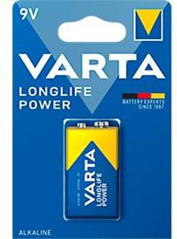 Varta Longlife Power 9V Block-Batterie Alkali-Mangan 580 mAh - Bild 6