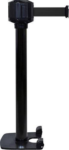 VISO RXLO1050BKBK LO3 Gurtabsperrpfosten schwarz, selbstständig stehend, Gurtlänge 10m, H x Ø: 99 x 8 cm - Bild 1