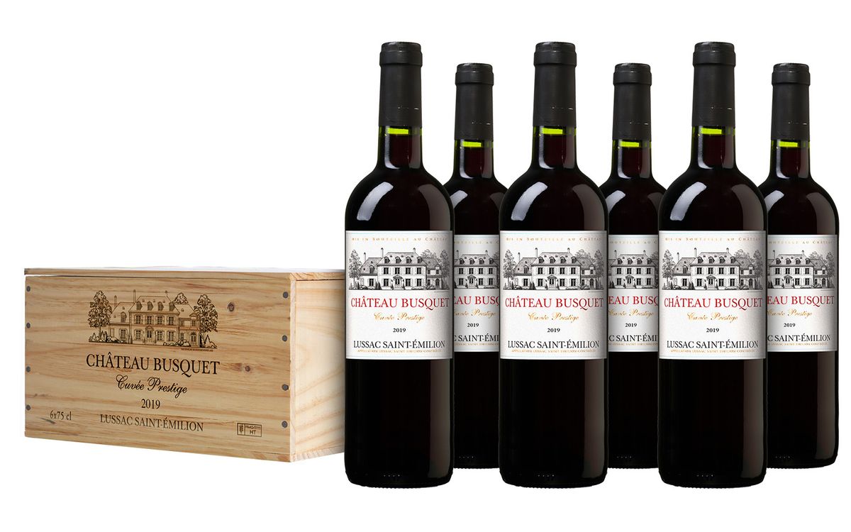Château Busquets Lussac Saint-Émilion Cuvée Prestige Rotwein, Frankreich, 0,75 l - Bild 2