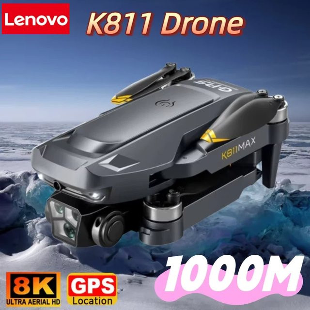 Lenovo K811 MAX Drohne mit GPS, 8K HD Dual Kamera, 5G und intelligenter Hindernisvermeidung, Brushless Quadcopter für Luftbildfotografie - Bild 1