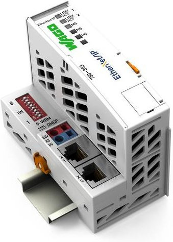 WAGO 750-363 I/O-Modul mit Ethernet/LAN in Weiß - Bild 1