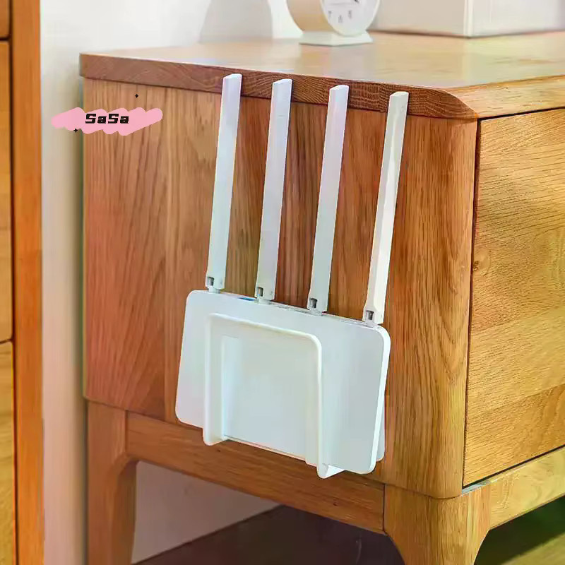 YOWEI Wandmontierte Aufbewahrungsbox für WLAN-Router und TV-Set-Top-Box in Weiß - Bild 2