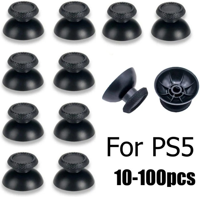 TECTINTER 3D-Analog-Ersatz-Joystick-Kappen in Schwarz für PlayStation und Xbox Controller - Bild 1
