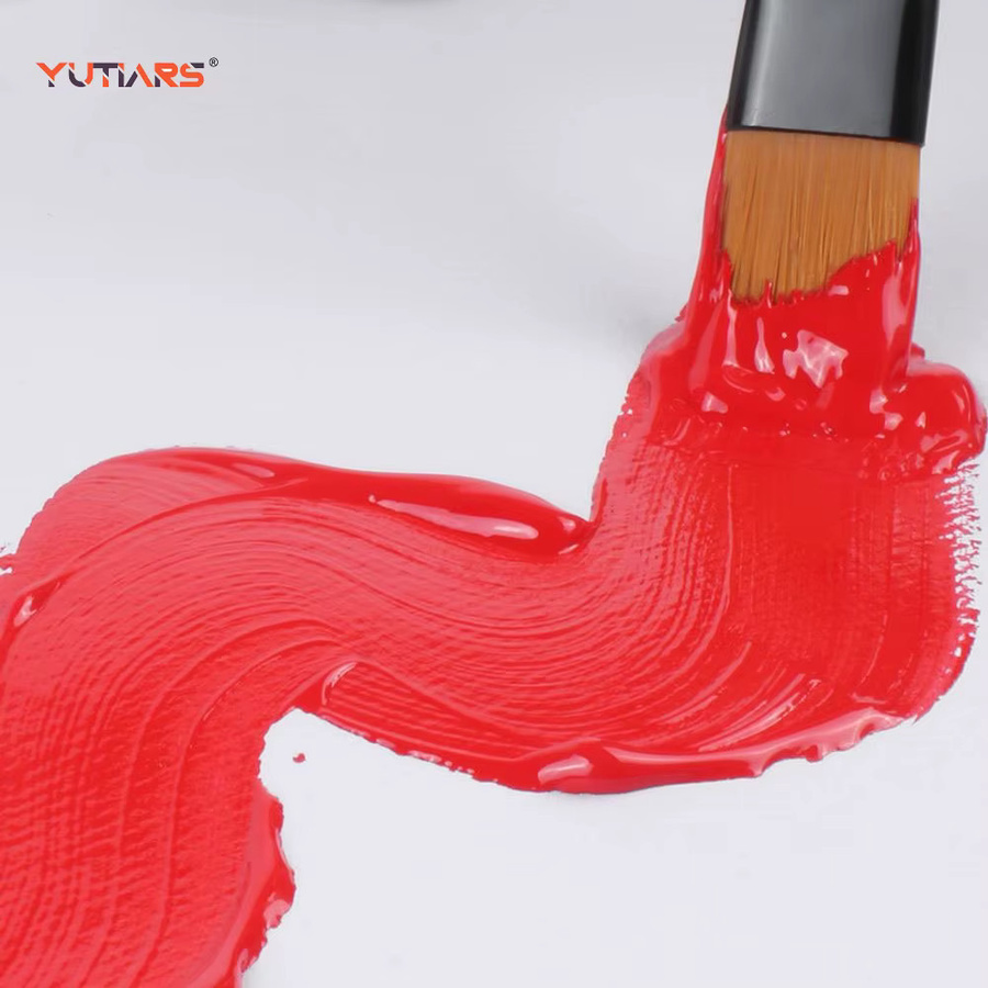 Yutiars Professionelles Künstler-Pinselset mit 6 Stück aus Nylon in Mehrfarbig für Aquarell, Acryl, Ölmalerei und Körpermalerei - Bild 2