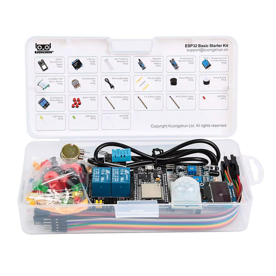 KUONGSHUN Starter Kit für ESP32 ESP-32S WIFI I OT Development Board, Lernspielzeug - Bild 2