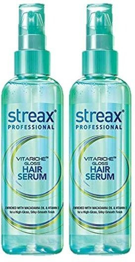 Streax Pro Vita Gloss Haarserum, 2er Set, mit Vitamin E und Macadamiaöl - Bild 1