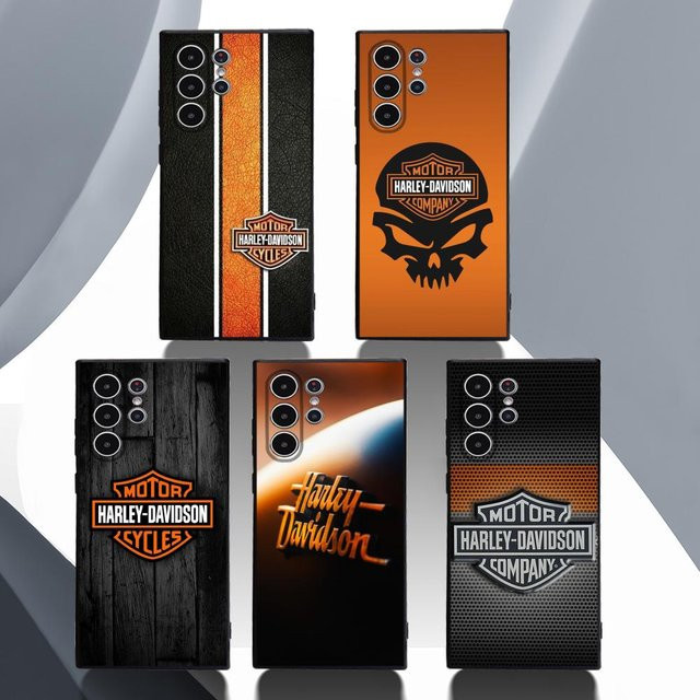 Harley-Davidson Handyhülle für Samsung Galaxy S20 S21 S22 S23 S24 FE Plus Ultra aus weichem TPU - Bild 1