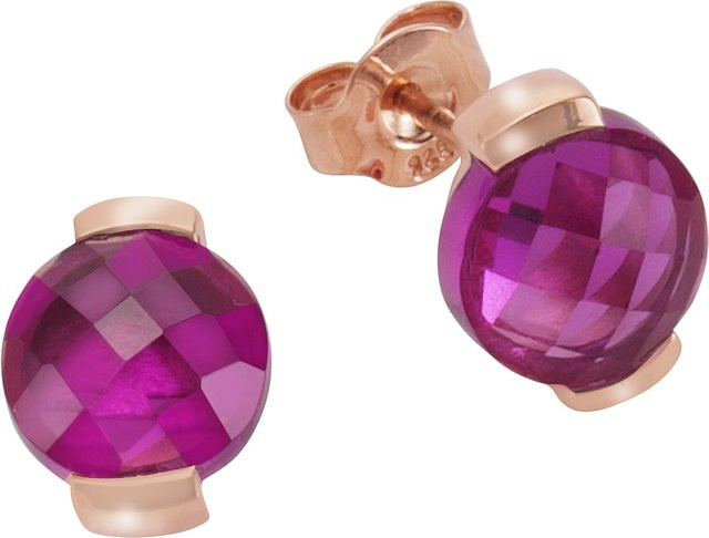 Jamelli Ohrringe 925 Silber, Roségold, Kristall, Damen - Bild 1