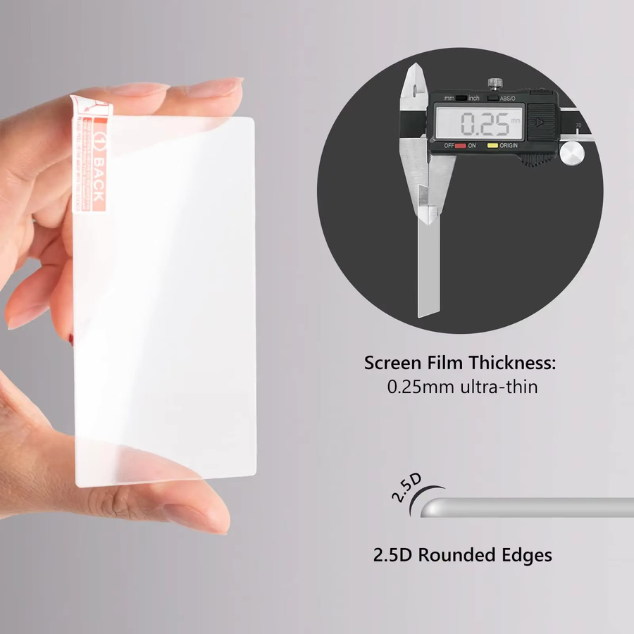Retroid Pocket 6 Displayschutzfolie aus 9H gehärtetem Glas, transparent und kratzfest - Bild 5