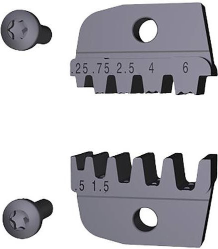 Weidmüller Crimpeinsatz PZ 6/5 9011620000 für Aderendhülsen in Grau, passend für Weidmüller Zangen 9011460000 - Bild 1
