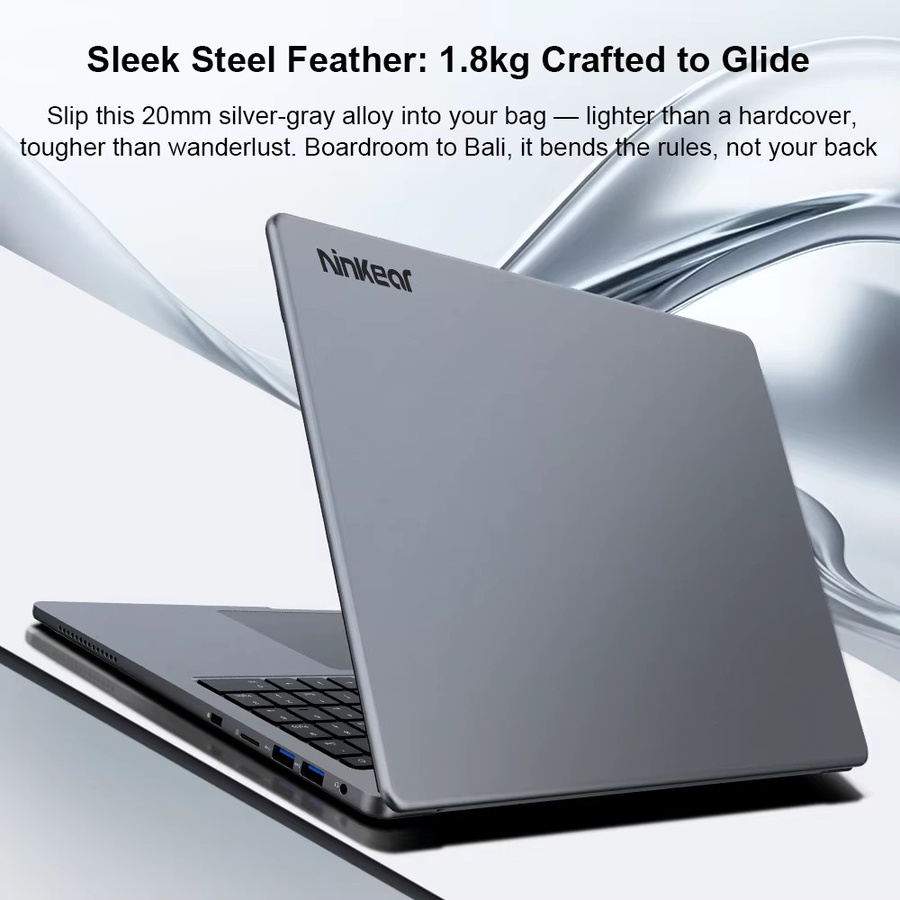 Ninkear A15 Pro Business Notebook mit AMD Ryzen 5 5500U, 16GB RAM, 1TB SSD, 16 Zoll 2.5K 120Hz IPS Display, Windows 11 und Metallgehäuse - Bild 5