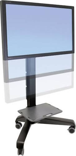 Ergotron Neo-Flex Mobile MediaCenter UHD TV-Rollwagen 24-192-085, schwarz, für 4K UHD Bildschirme bis 54 kg, höhenverstellbar, neig- und drehbar, VESA-kompatibel - Bild 2