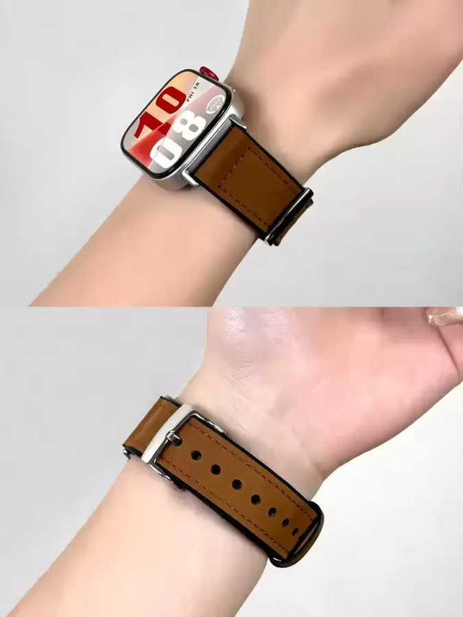 Uhrenarmband Leder, Schmetterlingsschnalle, Huawei Watch Fit 3 - Bild 2