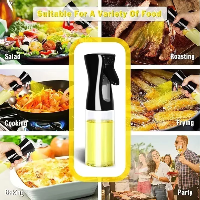 WIKHOSTAR Olivenöl-Sprühgerät aus Glas, transparente Öl-Sprühflasche für Essig und Backöl, 200 ml / 300 ml / 500 ml - Bild 6
