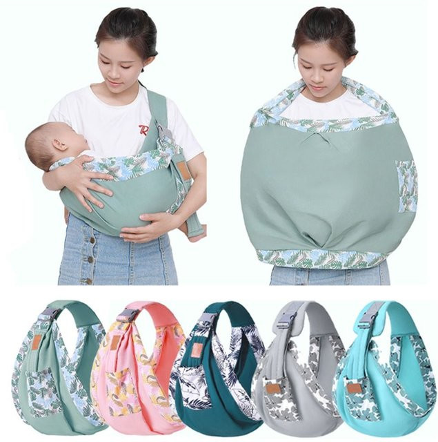 Baby Wrap Mesh Tragetuch für Neugeborene und Säuglinge bis 36 Monate mit drei Verwendungsmöglichkeiten und Stillfunktion - Bild 1