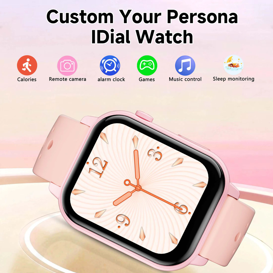 SIMSONLAB Smartwatch, Schwarz, Silikon, 1,83 Zoll, Unisex - Bild 2