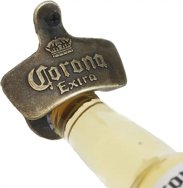 Retro Corona Design Wand-Flaschenöffner aus Metall für die Bar-Dekoration - Bild 1
