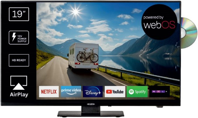 LDDX19IBT-B Smart LED-TV mit DVD-Spieler, 47 cm (19 Zoll), HD Ready, Schwarz - Bild 1