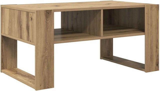 vidaXL Couchtisch Artisan-Eiche in Braun aus Holzwerkstoff mit modernem Design, B/T/H: 92 x 53 x 45 cm - Bild 1