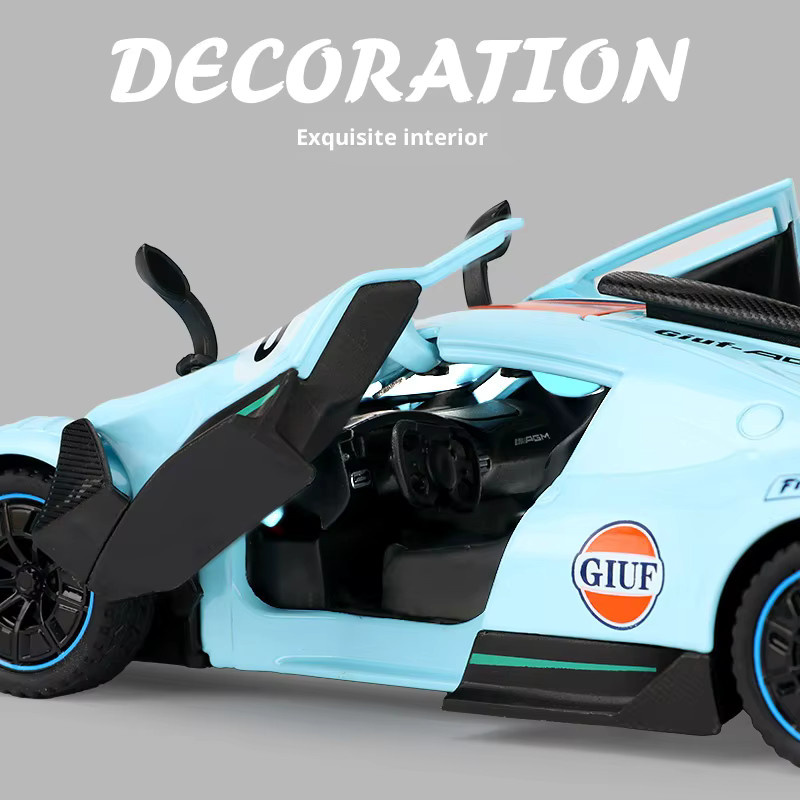 CCA Mercedes-Benz ONE Gulf Edition Automodell, Maßstab 1:32, Metall - Bild 4