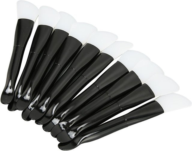 Koogeelife Silikon Gesichtsmaskenpinsel, 10 Stück, Schwarz, Unisex - Bild 1
