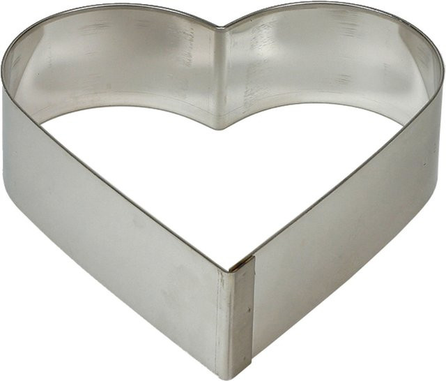 Schneider Tortenring Herz in Silber, Höhe: 5 cm, Durchmesser: 18 cm - Bild 1