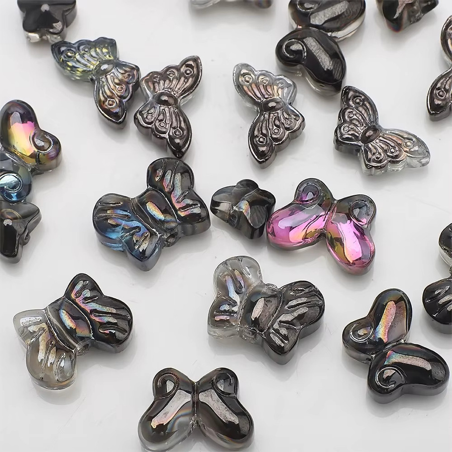 YUANZHIRUN Schmetterlings-Anhänger, Kristall, Glas, 20 Stück - Bild 3