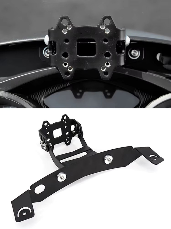 Otilli Motorrad Telefonhalterung und Navigationshalterung für BMW K1300 und K1200 GT in Schwarz - Bild 5