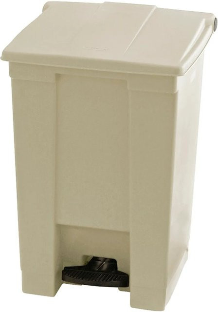 Rubbermaid PROREGAL Pedaleimer aus Polyethylen in Beige, H x B x T: 60 x 40 x 41,3 cm - Bild 1