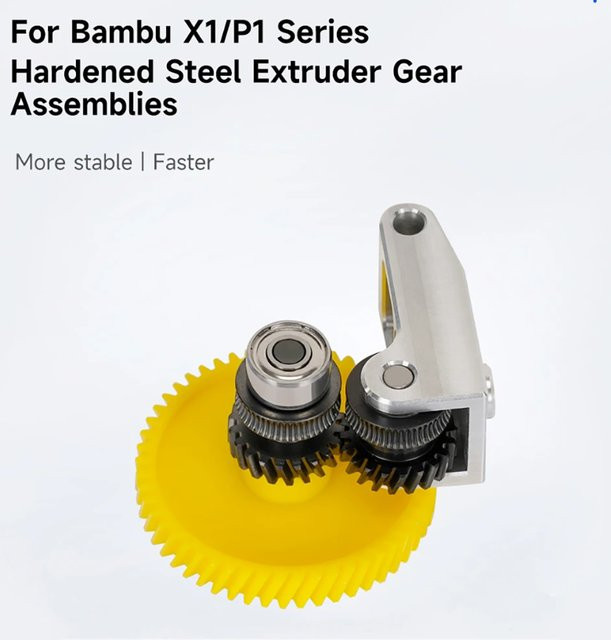 Bambu Lab Extruder-Getriebe Upgrade-Kit aus gehärtetem Stahl für P1S P1P X1 Carbon X1C und 1,75 mm Filament - Bild 1