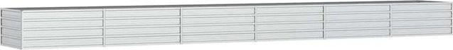 DELUKE Hochbeet OSKAR aus verzinktem Stahl in Silber, B/T/H: 600 x 80 x 45 cm - Bild 1