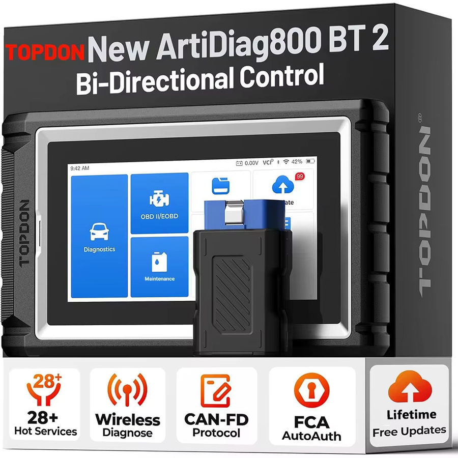 TOPDON Artidiag800 BT Kfz-Diagnosetool OBD2-Scanner mit Bluetooth in Schwarz - Bild 8