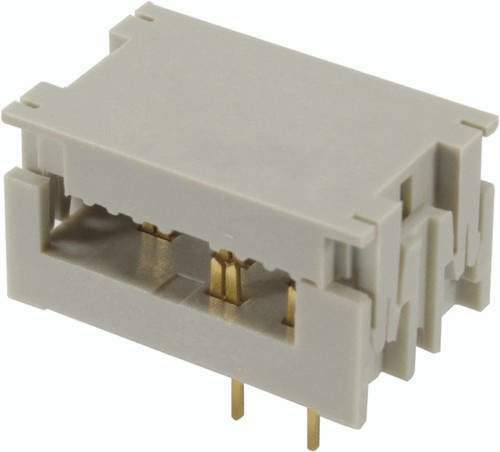 HARTING Leiterplattensteckverbinder 09190109643, beige, 10 Polzahl, 4 Reihen, Rastermaß: 2.54mm - Bild 1