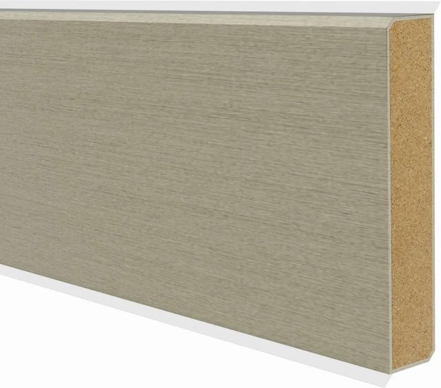 Döllken Profiles Sockelleiste Cubu flexife 60 in Champagner, Höhe: 60 mm, Breite: 13 mm, Länge: 2500 mm - Bild 1