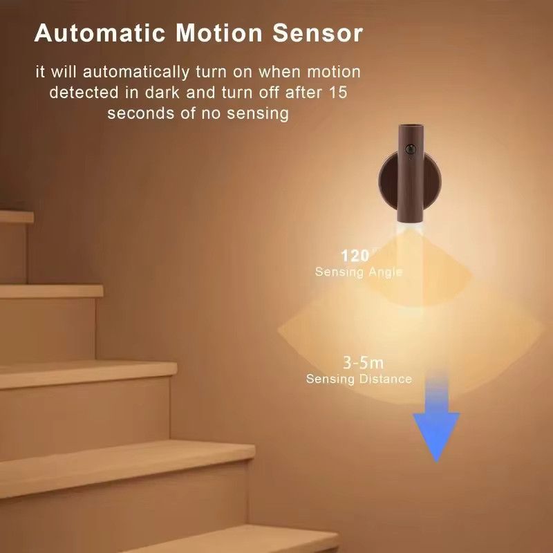 Szaoju LED Wandleuchte mit Motion Sensor und PIR Auto Induktion für Innenräume wie Schlafzimmer, Korridor oder Balkon - Bild 3