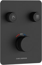 Chris Bergen Unterputz Duschthermostat Aquatronic in Schwarz Matt - Bild 1
