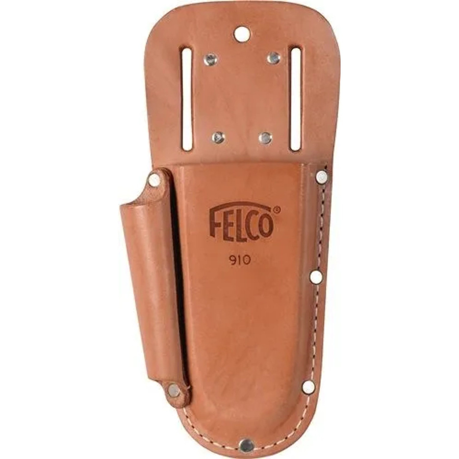 FELCO Lederetui 910+ in Braun für Baumscheren mit Schlaufe und U-Klammer - Bild 2