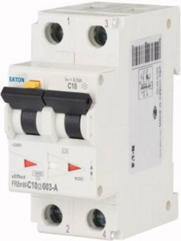 Eaton RCBO FI-Schutzschalter und Leitungsschutzschalter 2phasig, 10A, 0.03A, Weiß - Bild 1